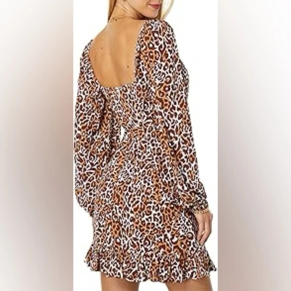 Lilly Pulitzer Brown Leopard Print Midi Dress - Picture 3 of 16